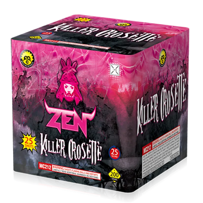 Killer Crossette 25 طلقات 200 جرام كعكة MC212