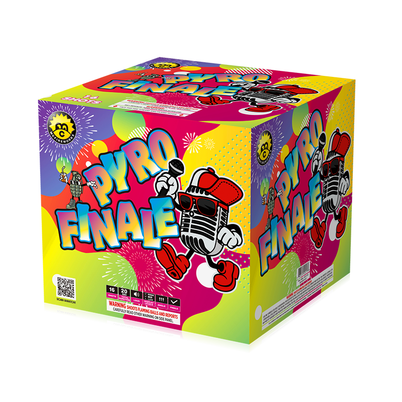 Pyro Finale 16 طلقات 500g كعكة التشويش MC517